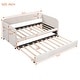 preview thumbnail 18 of 34, Upholstered Sofa Bed Frame Twin Size Daybed w/ Pull-out Twin Size Bed