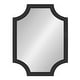 preview thumbnail 90 of 134, Kate and Laurel Hogan Scalloped Wood Framed Mirror