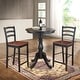 preview thumbnail 25 of 34, Carolina Living Fairview Round Pedestal Bar Table