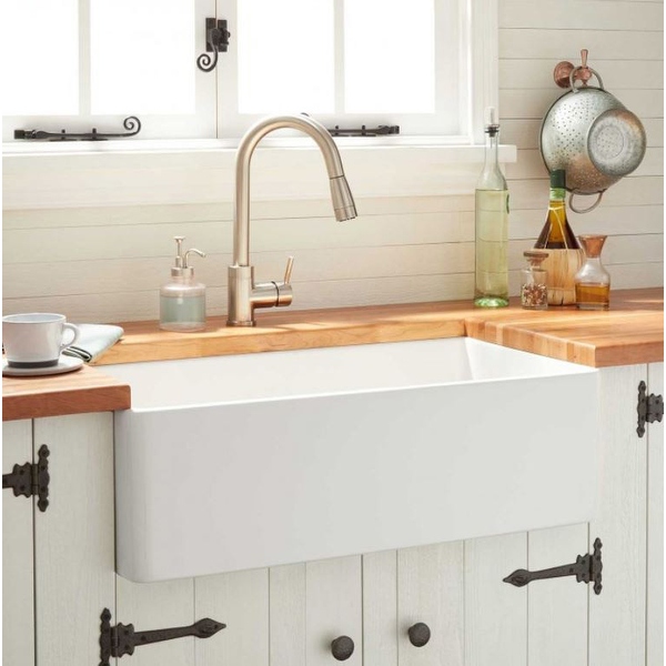 signature hardware fireclay farmhouse sink