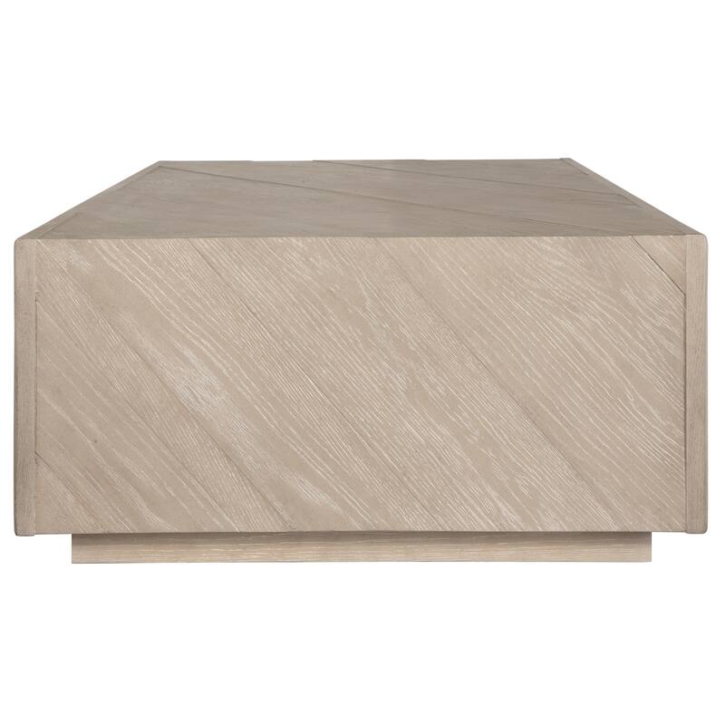 Uttermost Prism Light Oak Coffee Table - 15"H x 56"W x 30"D