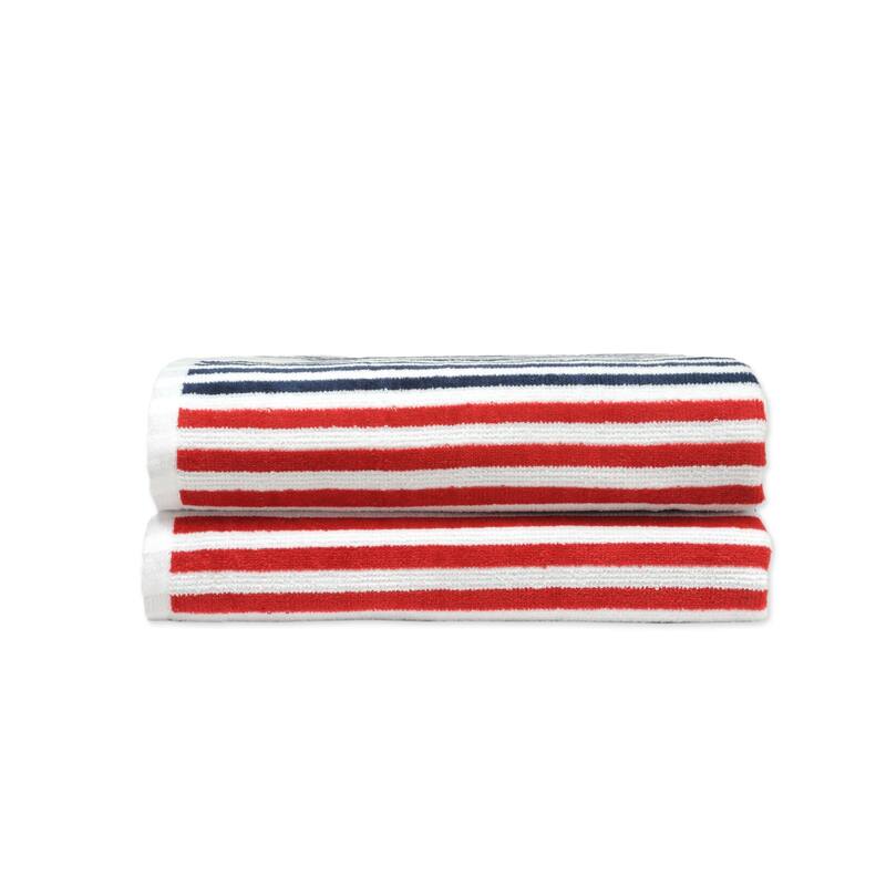 Dan River 2-4 Pack Cabana Stripe Beach Towel Set