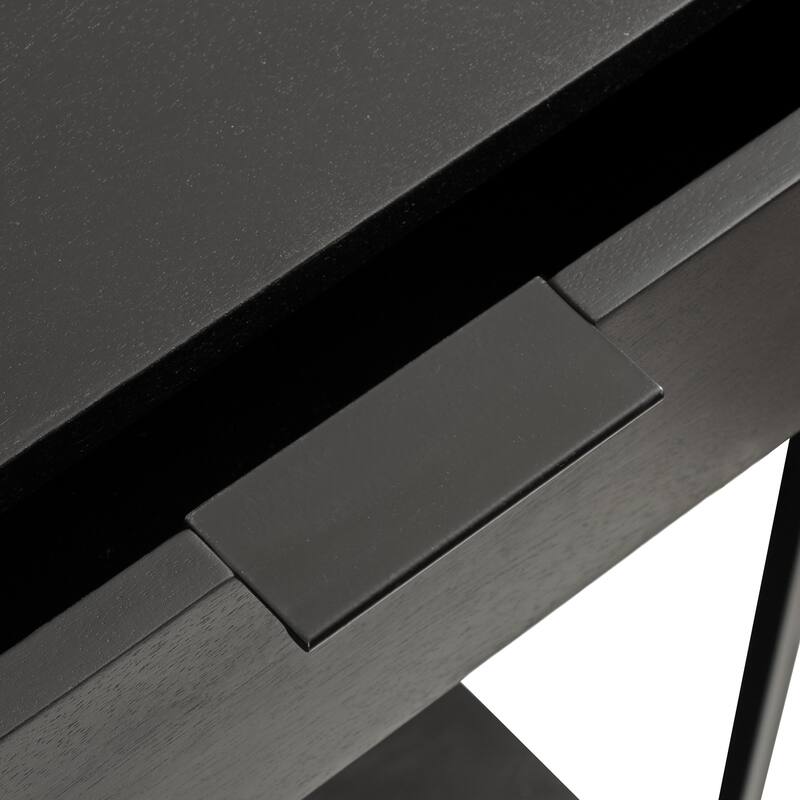 Kate and Laurel Malone Wood and Metal Console Table
