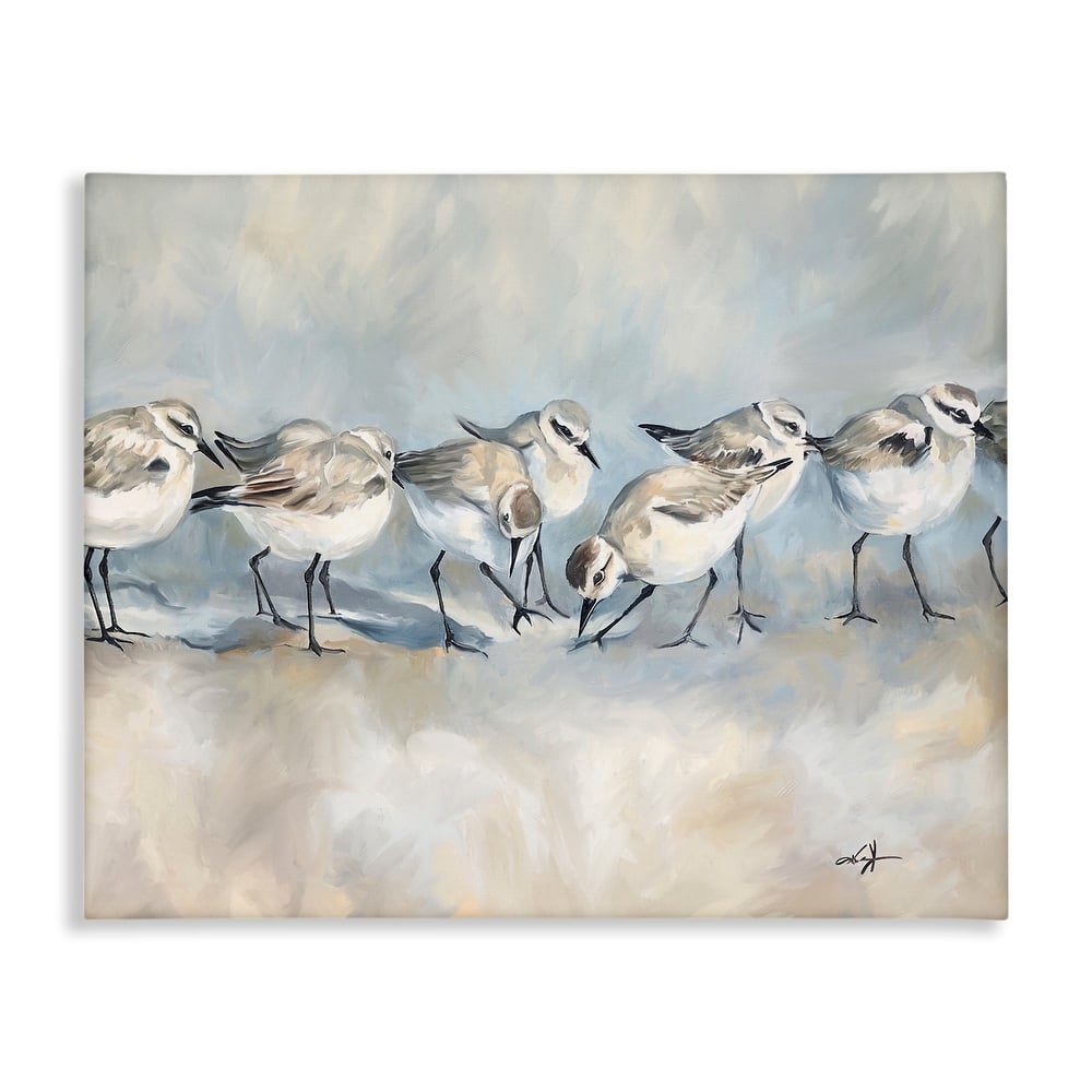 Stupell Sandpiper Birds Mirage Canvas Wall Art Design By Ramona Murdock
