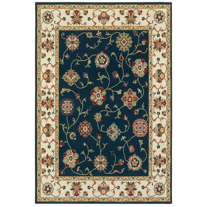 Style Haven Khymer Timeless Borders Traditional Area Rug - 5'3" x 7'6" - Runner/Rectangle
