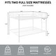 preview thumbnail 15 of 20, Heavy Duty Metal Bunk Bed, Built-In Ladder, Safety Rails, No Boxspring