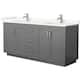 Option Dark Gray / Giotto Quartz Top / Brushed Nickel