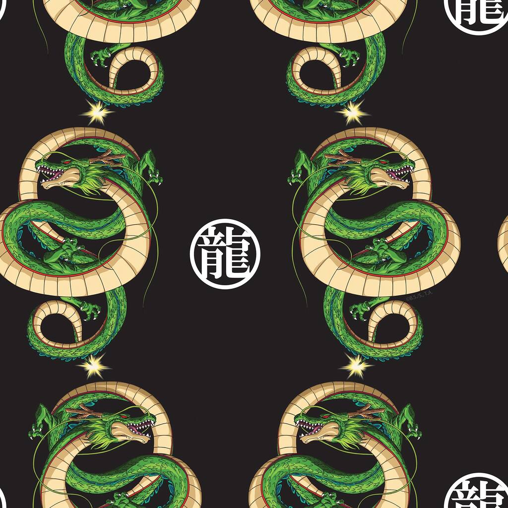 RoomMates Dragon Ball Z Shenron Dragon Black Peel and Stick Wallpaper - N/A