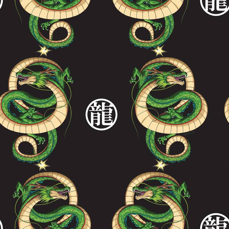 RoomMates Dragon Ball Z Shenron Dragon Black Peel and Stick Wallpaper - N/A