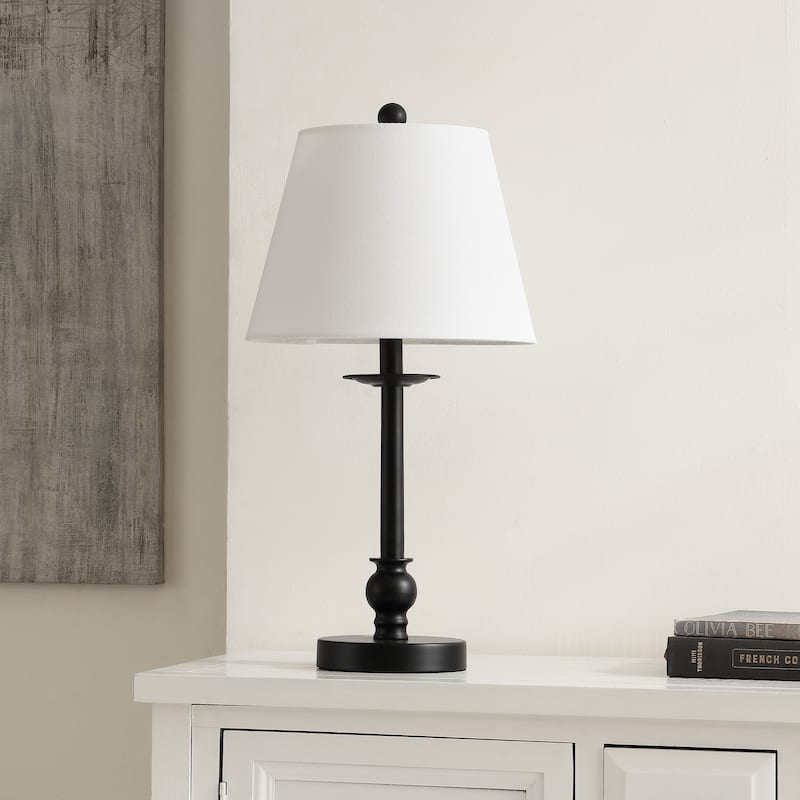 SAFAVIEH Lighting Gizi 21" Modern & Contemporary Table Lamp - 11" W x 11" D x 21" H - 11Wx11Dx21H