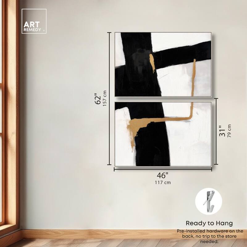 Urban Grid III Canvas Set of 2 by Art Remedy