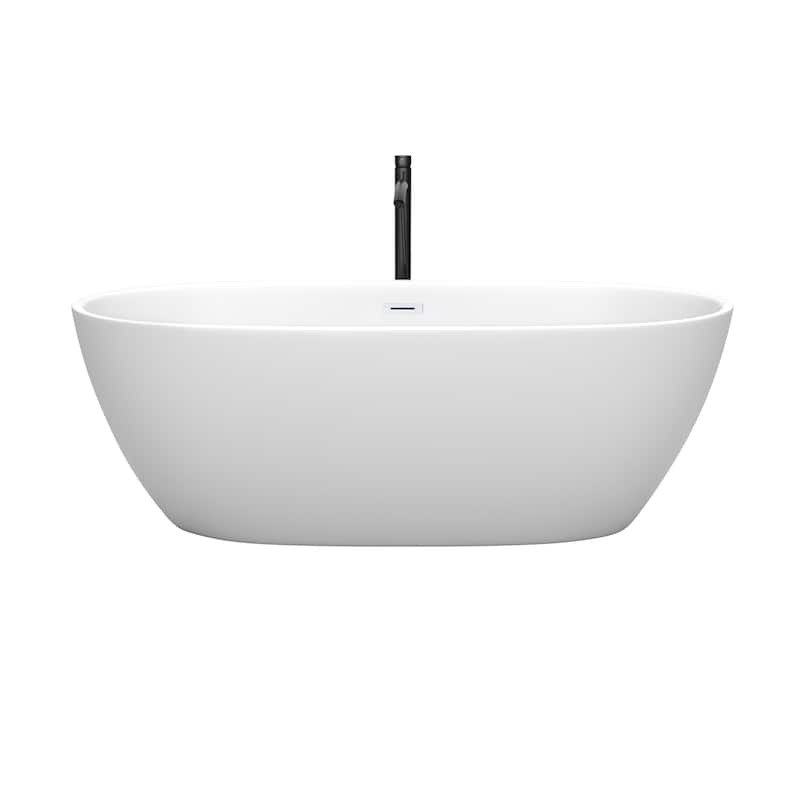 Wyndham Collection Juno 67" Free Standing Acrylic Soaking Tub with