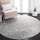 preview thumbnail 18 of 154, SAFAVIEH Evoke Quinn Vintage Distressed Rug 6'7" x 6'7" Round - Ivory/Grey