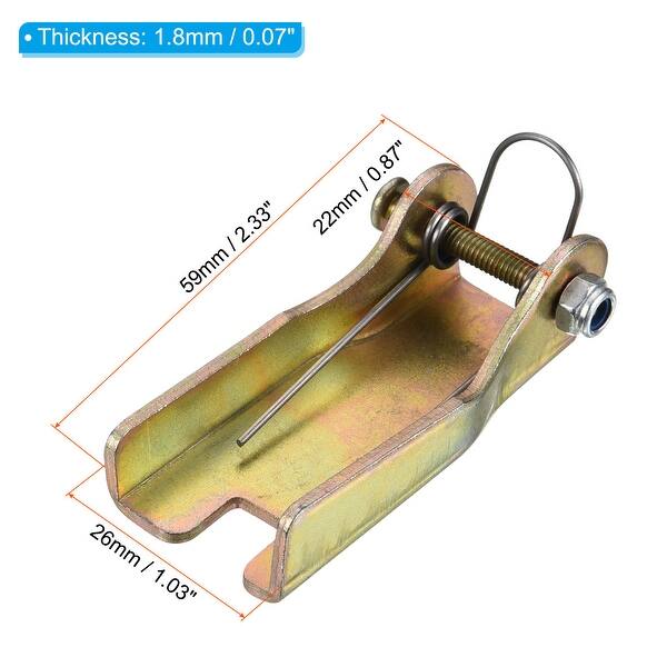 59mm Hook Safety Latch Kit, 2 Pack Metal Towing Hitch Replacement