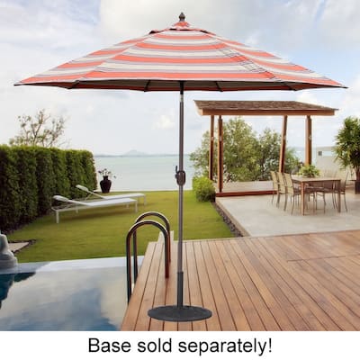 Tropishade 7.5' Market Umbrella with Sunbrella 56071 Passage Poppy