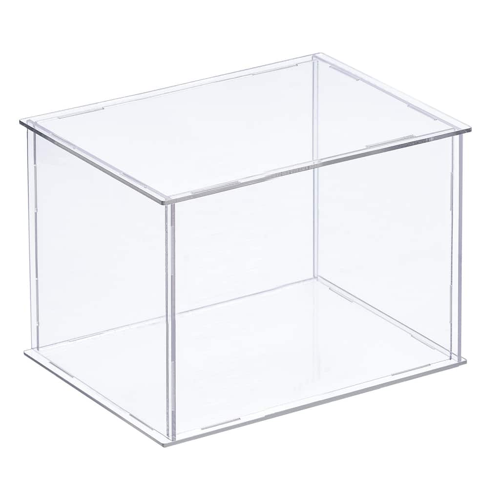 Acrylic Display Case Plastic Box Cube Storage Box Dustproof Showcase