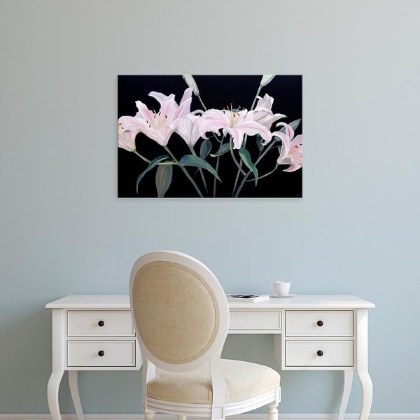 Easy Art Prints Sandra Iafrate's 'Dramatic Lilies' Premium Canvas Art