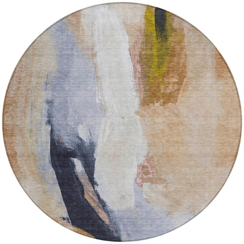 HomeRoots Abstract Transitional Rectangle Outdoor Rug