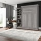 preview thumbnail 3 of 22, Versatile Queen Murphy Bed with Closet Organizer (92W) by Bestar