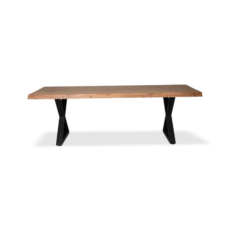 Urbia Brooks Solid Acacia Dining Table - X Base