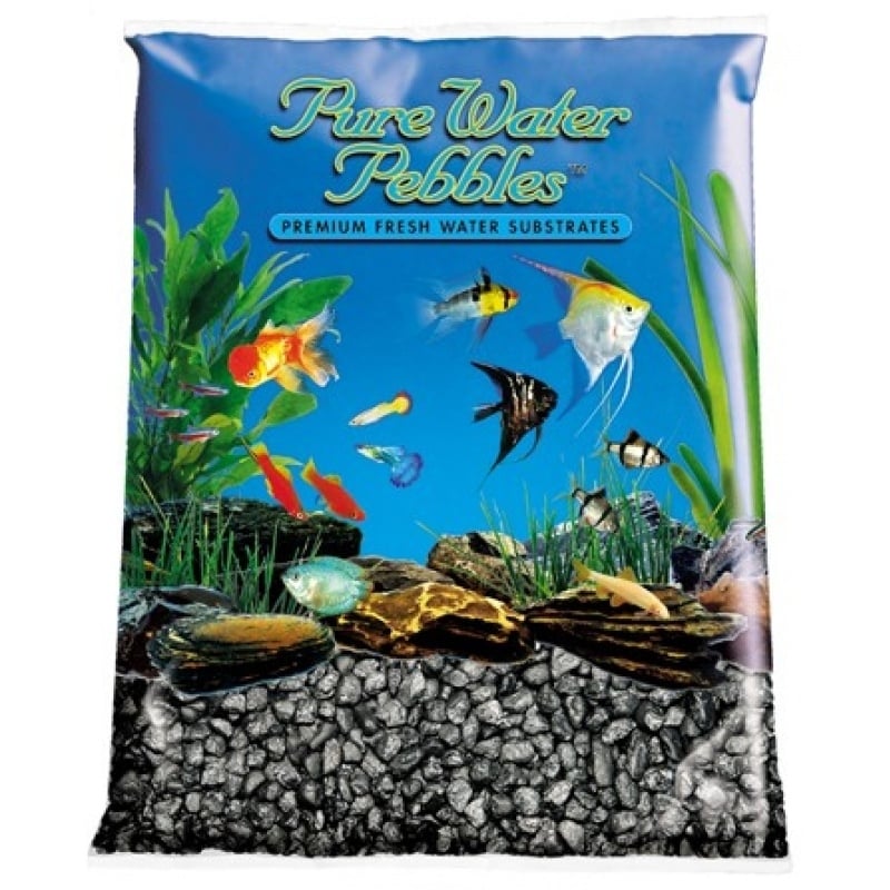 black gravel aquarium