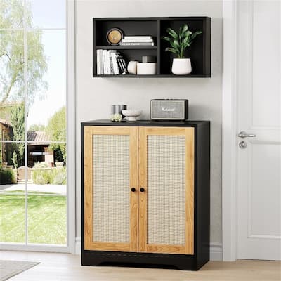 2 Doors Accent Sideboard Cabinet - 15"D x 27.56"W x 47.24"H