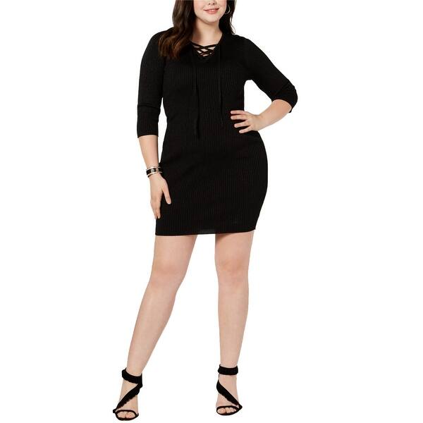 Say What? Womens Lace Up Sweater Dress - Bed Bath & Beyond - 41852549 Say What? Womens Lace Up Sweater Dress - Bed Bath & Beyond - 41852549