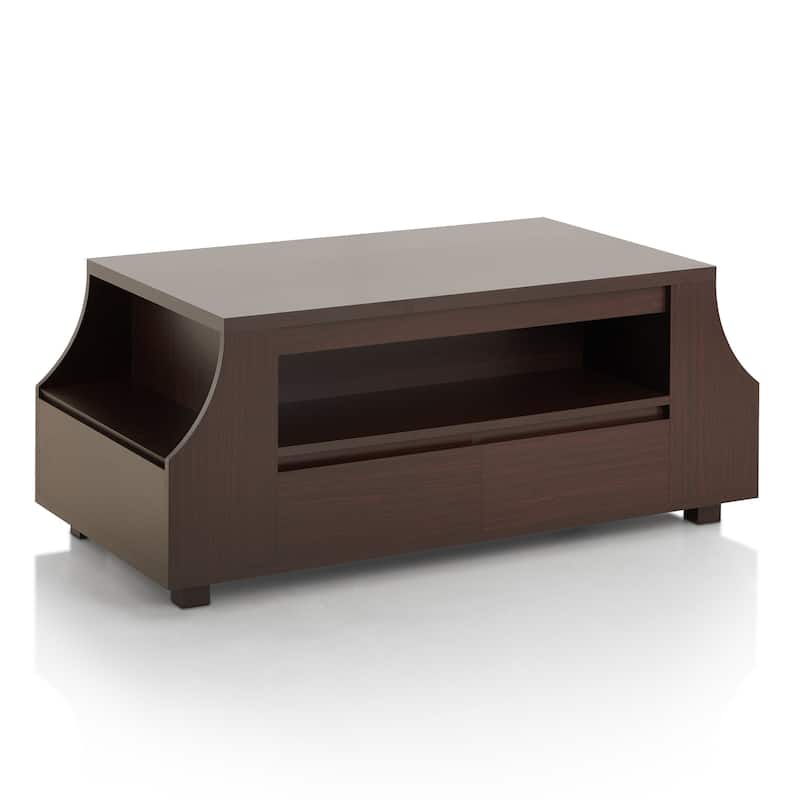 Basa Modern Walnut 47-inch 1-Shelf Coffee Table by Furniture of America