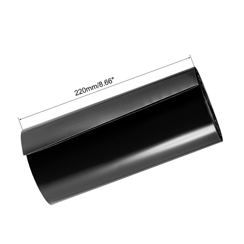 Battery Wrap, 220mm Width 3 Meters PVC Heat Shrink Tube Wraps Black - Black