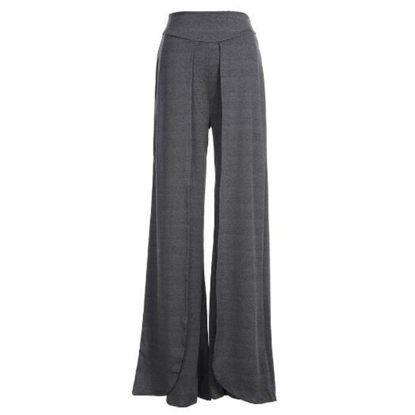 dog's paw wide leg side slit flowy yoga pants