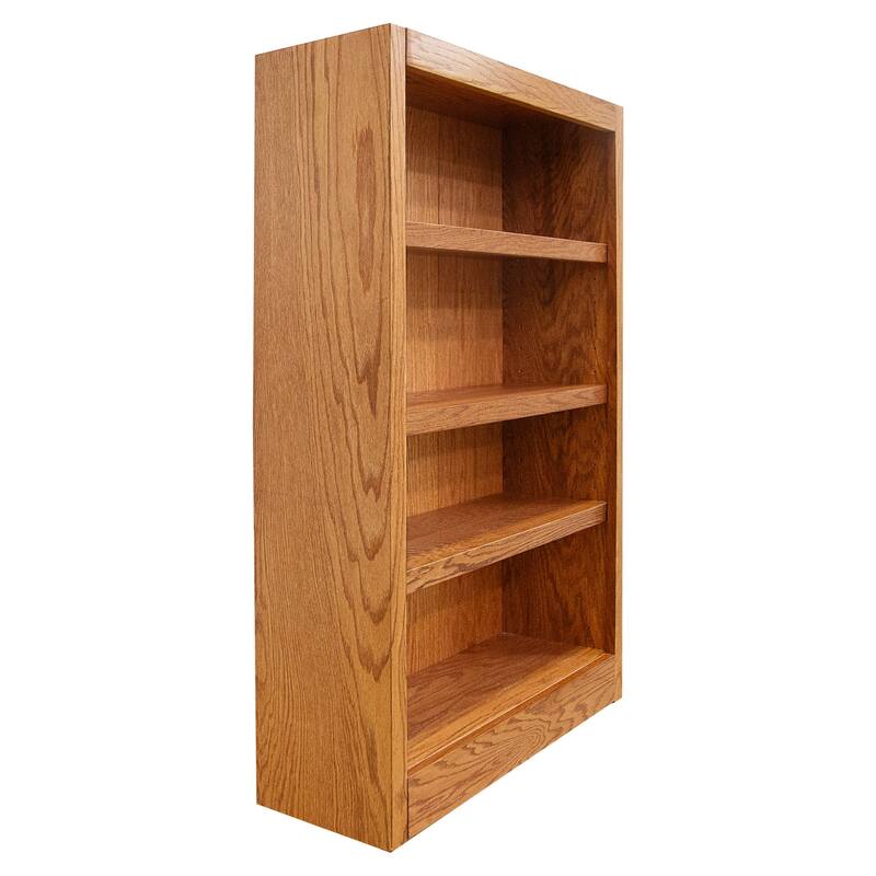 Concepts in Wood 4 Shelf Wood Bookcase, 48 inch Tall