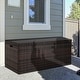 preview thumbnail 1 of 8, Outdoor 132 Gal. Rattan Deck Storage Box