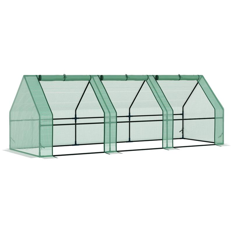 Outsunny Outdoor Portable Flower Plant Garden Greenhouse Kit