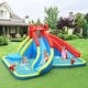 preview thumbnail 3 of 9, Costway Inflatable Water Slide Crab Dual Slide Bounce House Splash - See Description