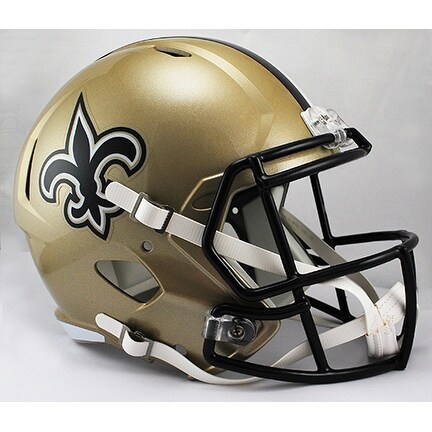 New Orleans Saints Riddell Full Size Deluxe Replica Speed Football Helmet