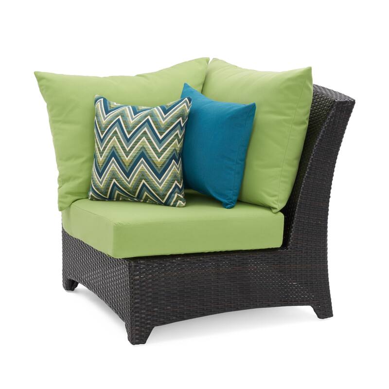 Deco 4 Piece Sunbrella Outdoor Patio Sectional & Table