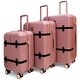 preview thumbnail 12 of 11, BADGLEY MISCHKA Grace 3 Piece Expandable Retro Luggage Set