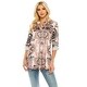preview thumbnail 32 of 54, Haute Edition Women's Pattern and Solid 3/4 Roll Tab Sleeve Blouse Tunic Tops