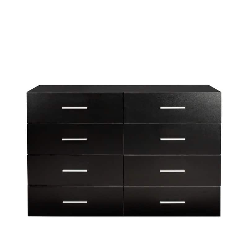 Space-saving 8-Drawer Double Dresser
