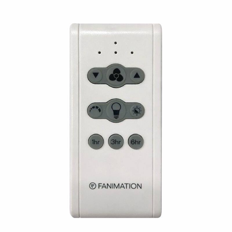 Fanimation Kwartet 52 inch Indoor/Outdoor Ceiling Fan with LED Light Kit and Remote - Brushed Nickel