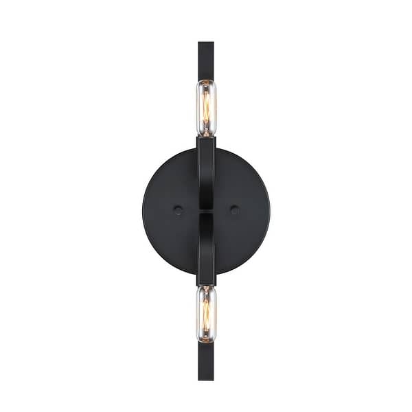slide 2 of 5, Designers Fountain D314C-2WS Skye 2 Light 17" Tall Wall Sconce Matte Black