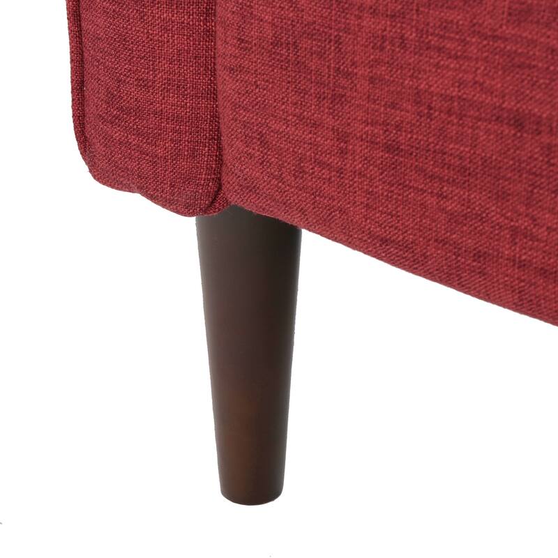 Mervynn Mid-Century Modern Button Tufted Fabric Recliner by Christopher Knight Home