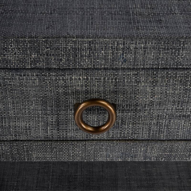 Chatham 1-Drawer Raffia Nightstand