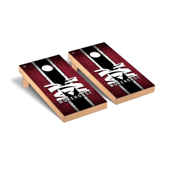 slide 2 of 5, Morehouse Maroon Tigers Vintage Cornhole Board Set