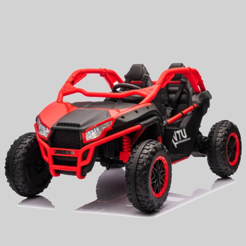 Kids 24V Two-Seater UTV Ride-On with Remote Control, Bluetooth, Four-Wheel Suspension, 3.73-4.97 MPH, for 3+ Years Old