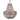 Anmytek 3-Lights Wood Bead Chandelier for Dining Room Grey White Finishing Rustic Farmhouse Ceiling Light