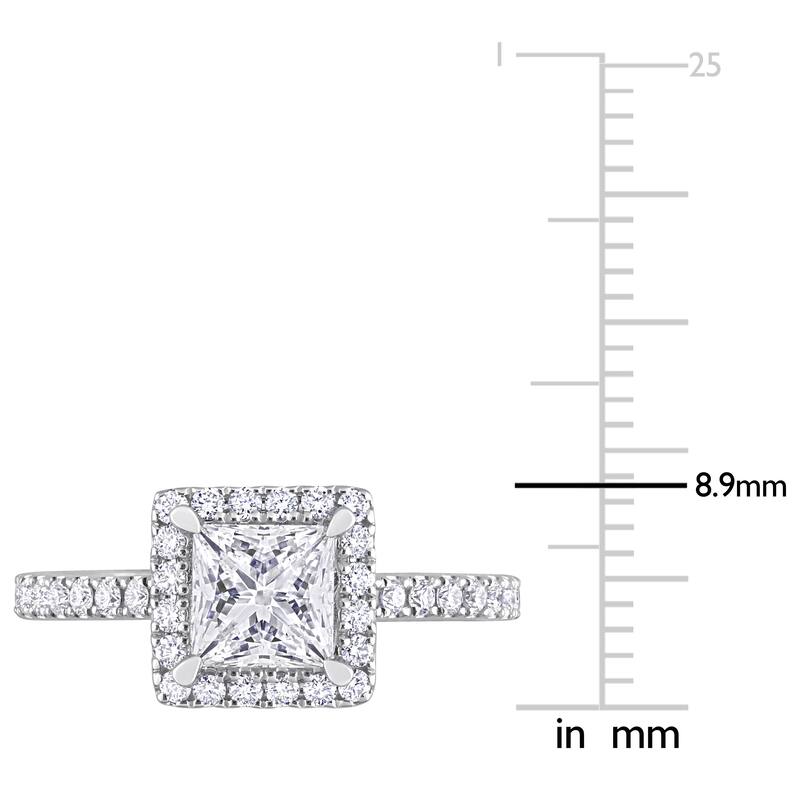 1ct TDW Oval-Cut Lab-Grown Diamond 3-stone Ring 14k White Gold