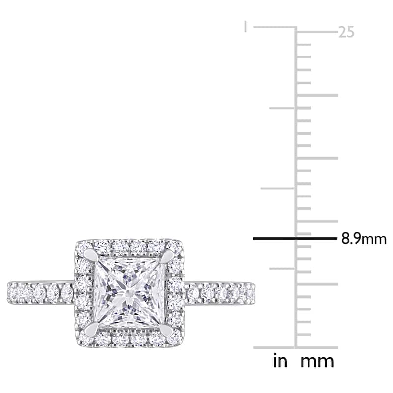 2ct TDW Princess-Cut Lab-Grown Diamond Eternity Ring 14k White Gold