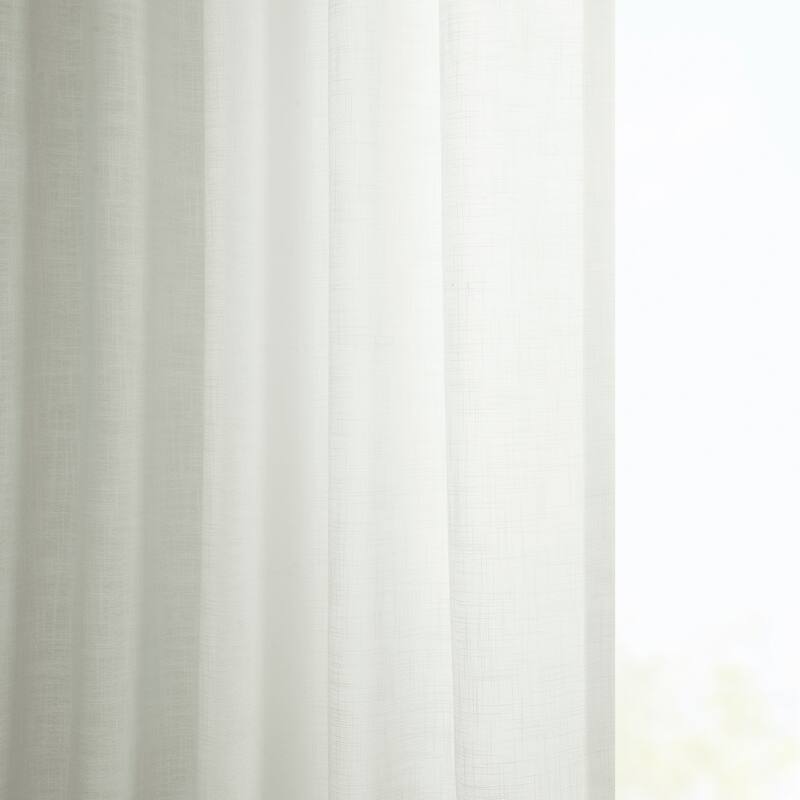 Exclusive Fabrics Classic Faux Linen Curtain (1 Panel)
