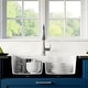 preview thumbnail 30 of 74, Karran 33" Top Mount Double Equal Bowl Quartz Kitchen Sink Kit - 33" x 22" x 9"